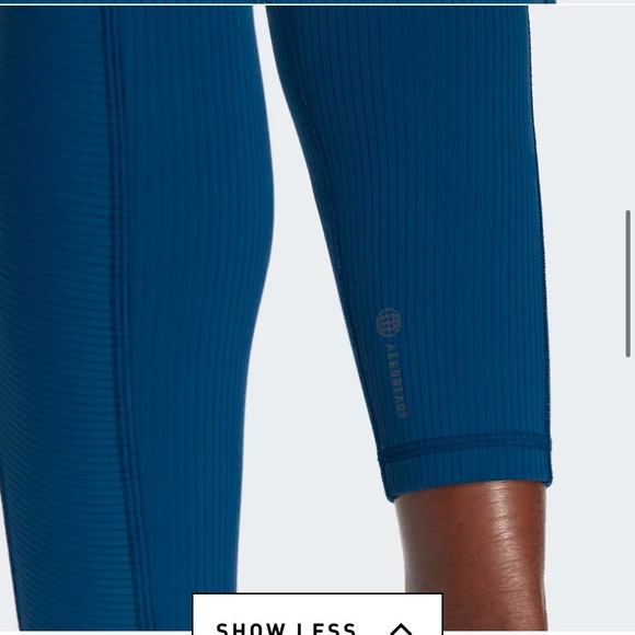 ADIDAS Yoga Studio Luxe Wind Super High Waisted Rib Legging, Large (NWOT) - Picture 6 of 13